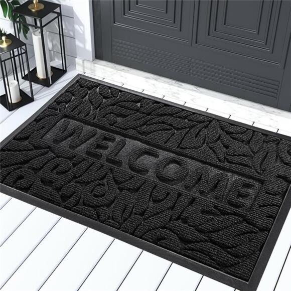 Welcome Front Door Mat Outdoor, Heavy Duty Non Slip Doormats, Rubber Backing - Picture 7 of 7